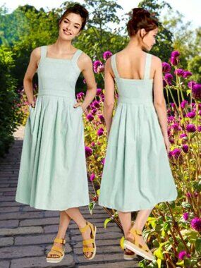 Mint Overall Dress by Universal Thread